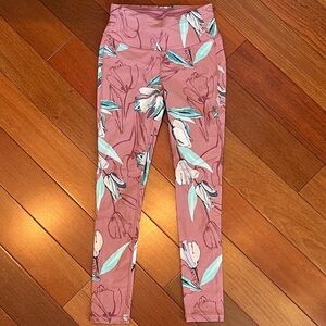 CALIA by Carrie Underwood Leggings - Pink and Teal Floral